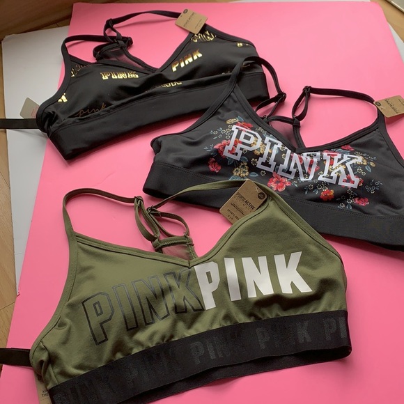 PINK VICTORIA’S SECRET SPORTS BRAS - Picture 10 of 11